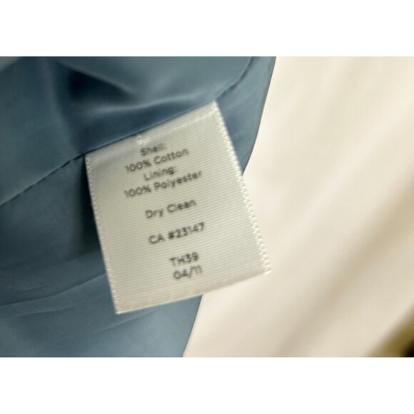 TALBOTS Jackie Fit Cropped Cotton Jacket Blazer - Slate Gray - Women's Sz 10 - Picture 8 of 10